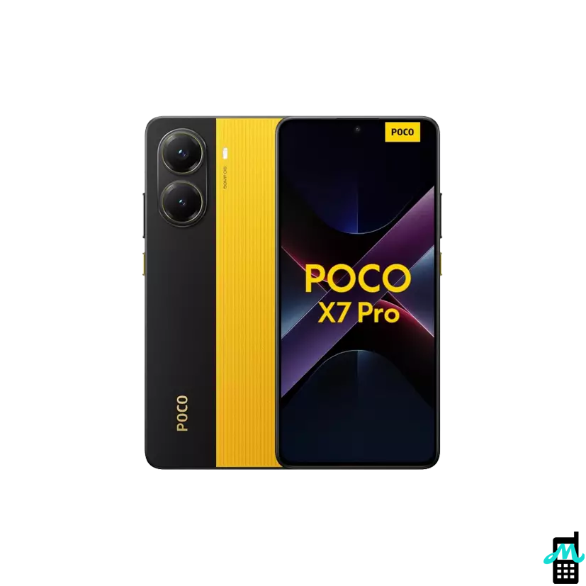 خرید گوشی شیاومی Poco X7 pro در رنگ‌های مختلف با طراحی جدید بدنه و ماژول دوربین.
