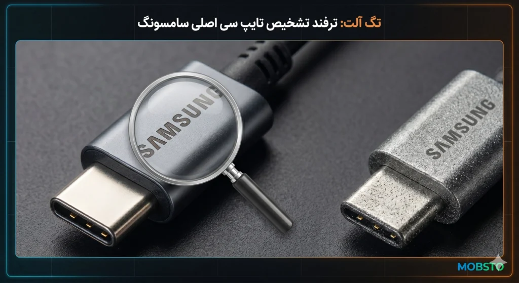 ترفند تشخیص کابل تایپ سی اصلی سامسونگ از نمونه فیک